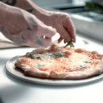 Pizza being made